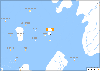 map of Nami
