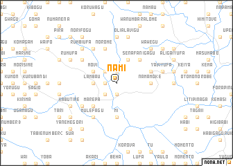 map of Nami