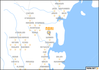 map of Nami