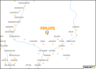 map of Namjing