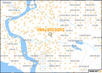 map of Namjŏng-dong