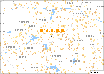 map of Namjŏng-dong