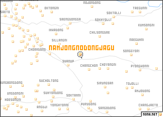 map of Namjŏng-nodongjagu