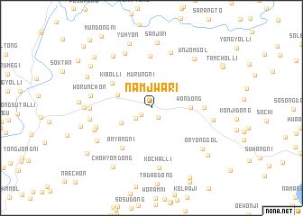 map of Namjwa-ri