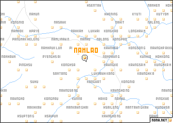 map of Nam-lao