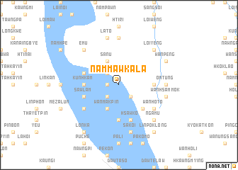 map of Nammaw-kala