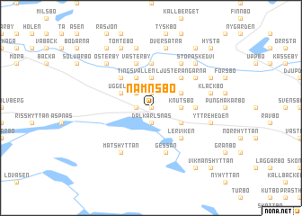 map of Nämnsbo
