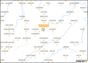 map of Nà Môm