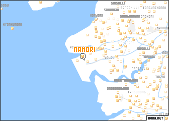 map of Namo-ri