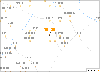 map of Namori