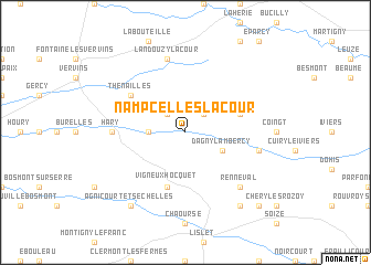 map of Nampcelles-la-Cour