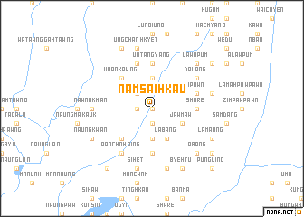 map of Namsai Hkau