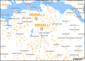 map of Namsal-li