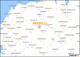 map of Namsal-li