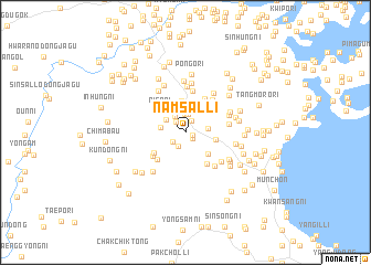 map of Namsal-li