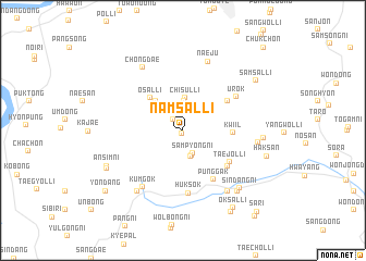 map of Namsal-li