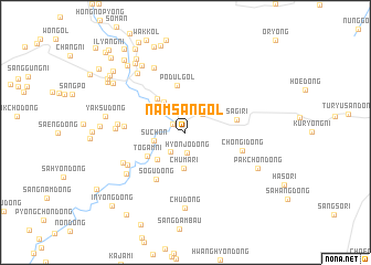 map of Namsan-gol