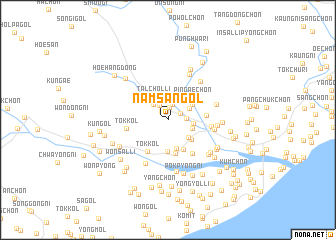 map of Namsan-gol