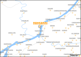 map of Namsan-ni