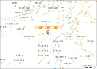 map of Namsanyŏng-ni