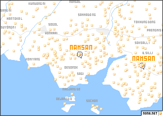 map of Namsan