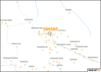 map of Namsan