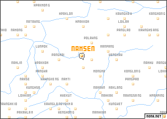 map of Namsen