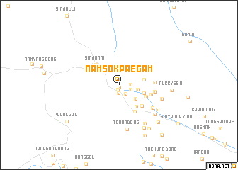 map of Namsŏkpaegam