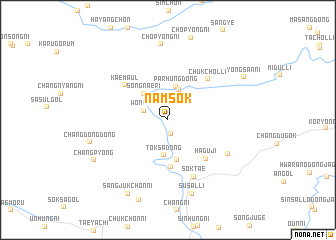 map of Namsŏk