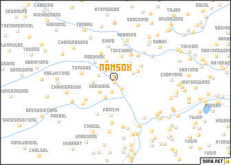 map of Namsŏk