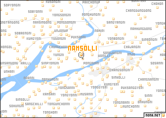 map of Namsŏl-li