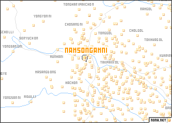 map of Namsŏngam-ni