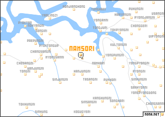 map of Namsŏ-ri