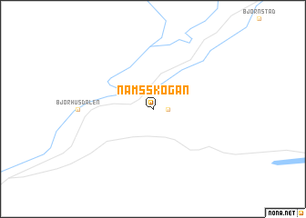 map of Namsskogan