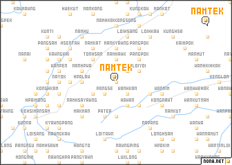 map of Namtēk