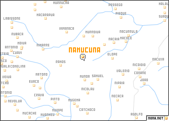 map of Namucuna