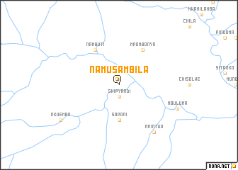 map of Namusambila