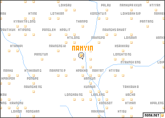 map of Namyin