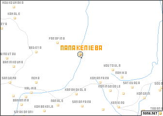 map of Nana Kéniéba