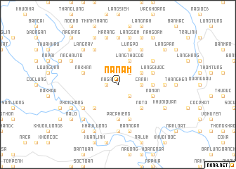 map of Nà Nấm