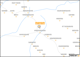 map of Nanan
