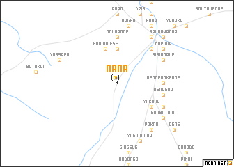 map of Nana