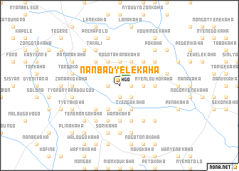 map of Nanbadyélékaha