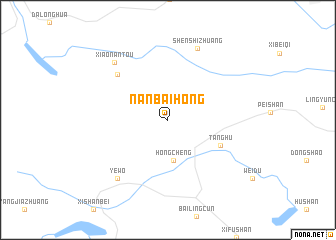 map of Nanbaihong