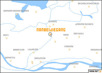map of Nanbeijiegang