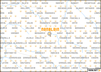 map of Nan Blain