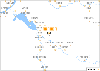 map of Nanbon