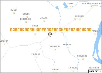 map of Nanchangshixinfengzonghekenzhichang