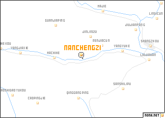 map of Nanchengzi