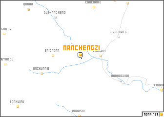 map of Nanchengzi